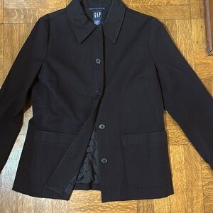 Gap lined black jacket size 8